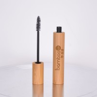 Hot sales 10ml bamboo covered  eyelash  brush tube