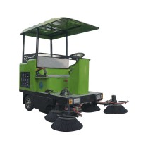 Electric road street sweeper trucks with high pressure water cleaning road surface